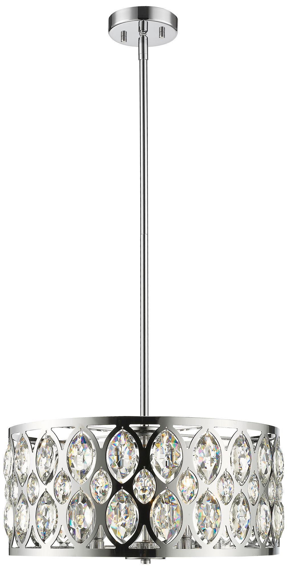 Dealey by Z-Lite Chrome 19.75 inch 5 Light Chandelier