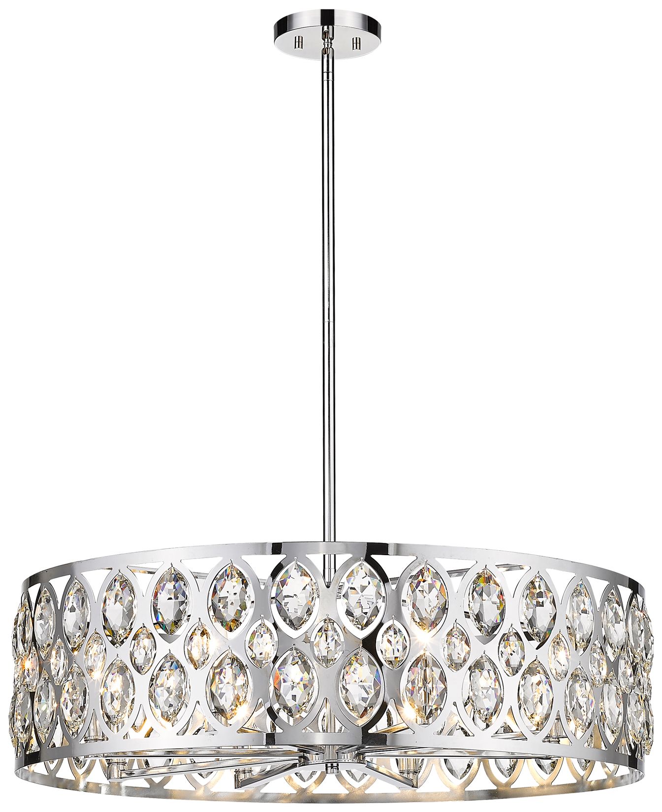 Image 4 Dealey by Z-Lite Chrome 30.25 inch 8 Light Chandelier more views