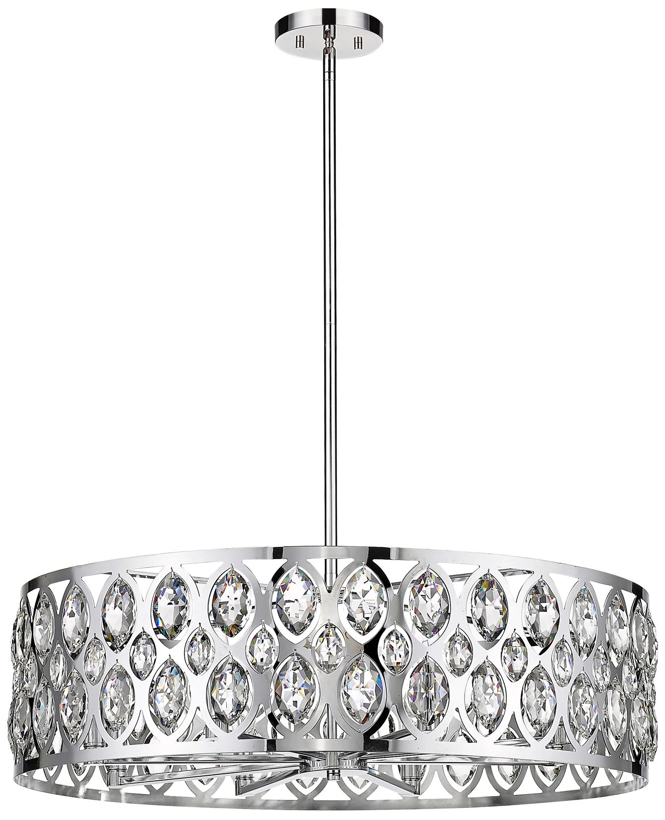 Image 7 Dealey by Z-Lite Chrome 30.25 inch 8 Light Chandelier more views