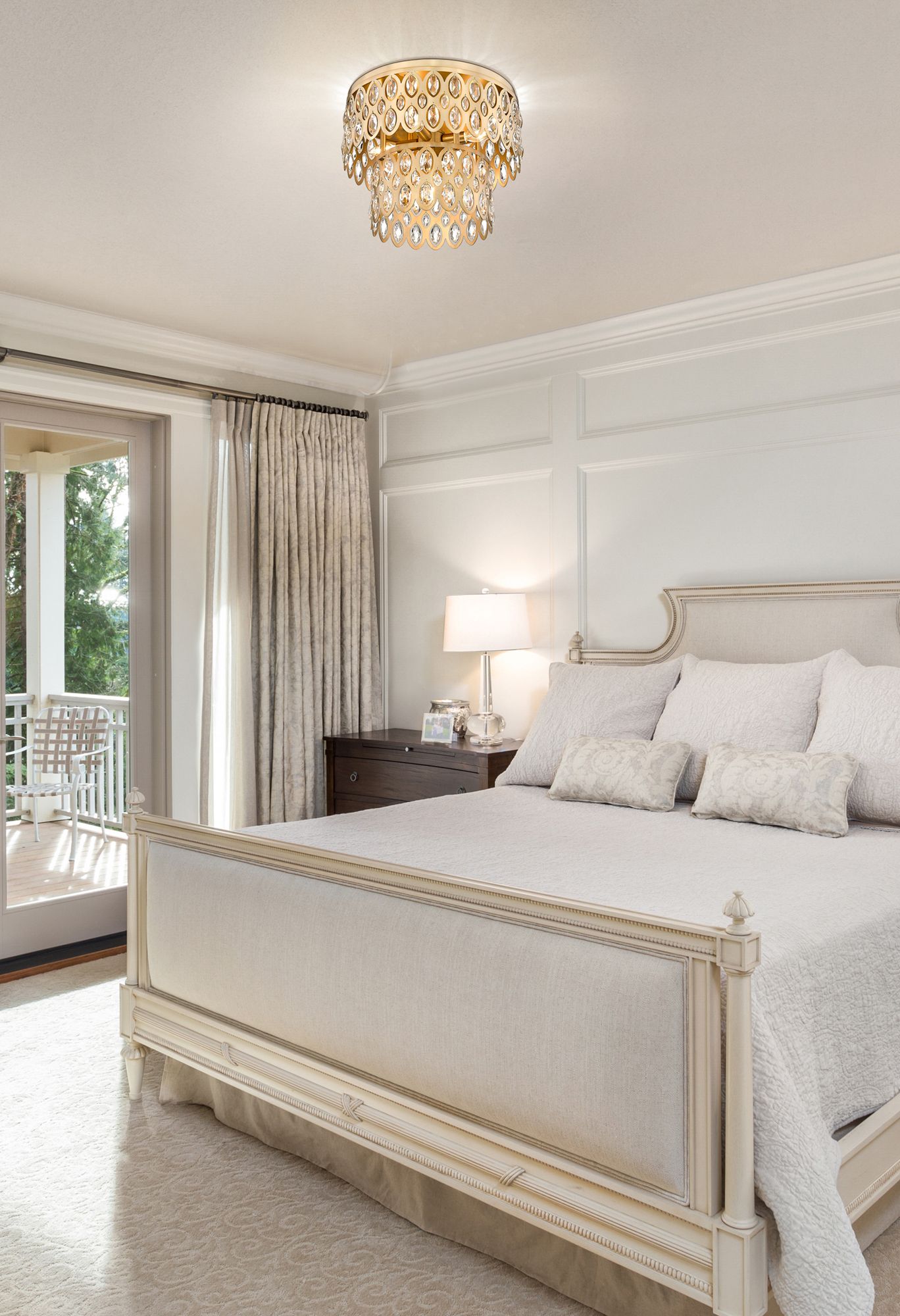 Image 3 Dealey by Z-Lite Heirloom Brass 15 inch 5 Light Flush Mount more views