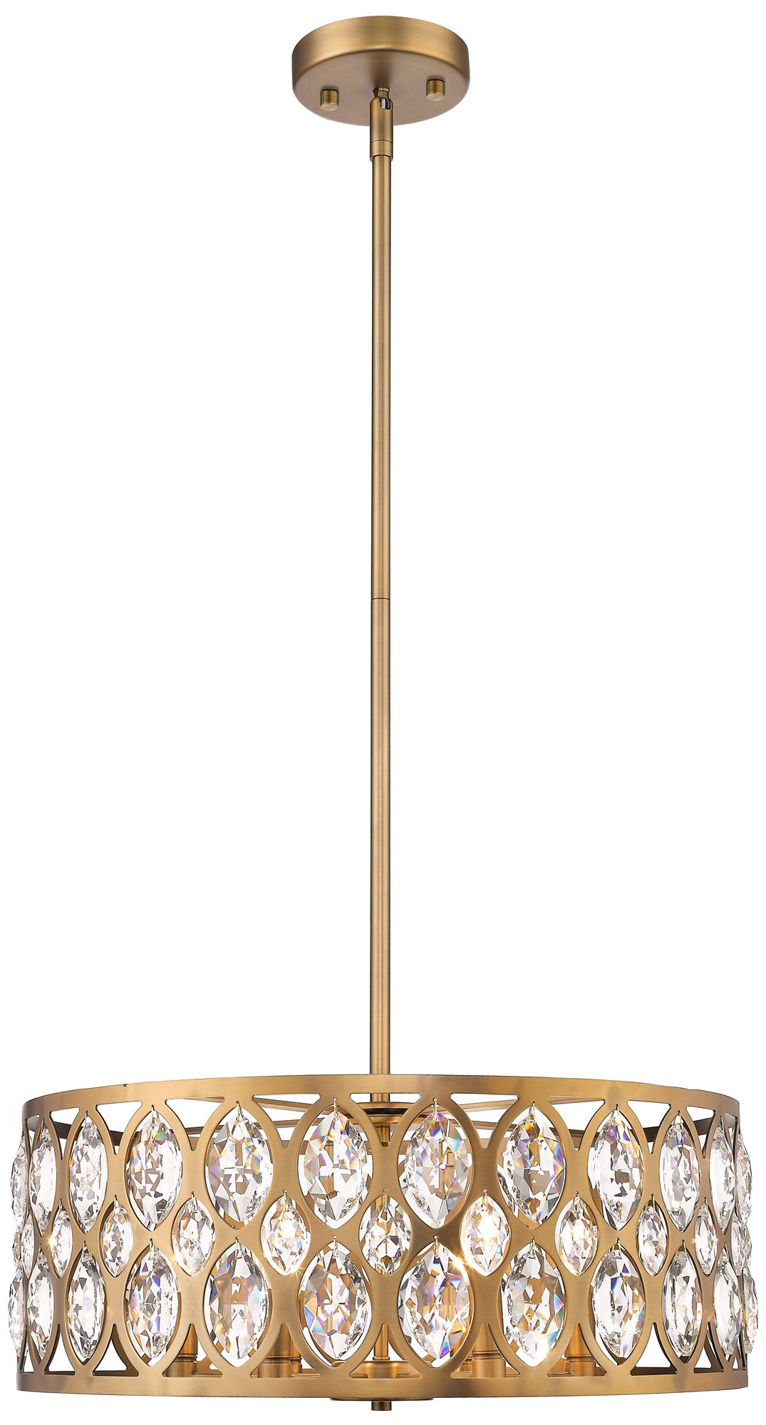 Dealey by Z-Lite Heirloom Brass 23.25 inch 6 Light Chandelier