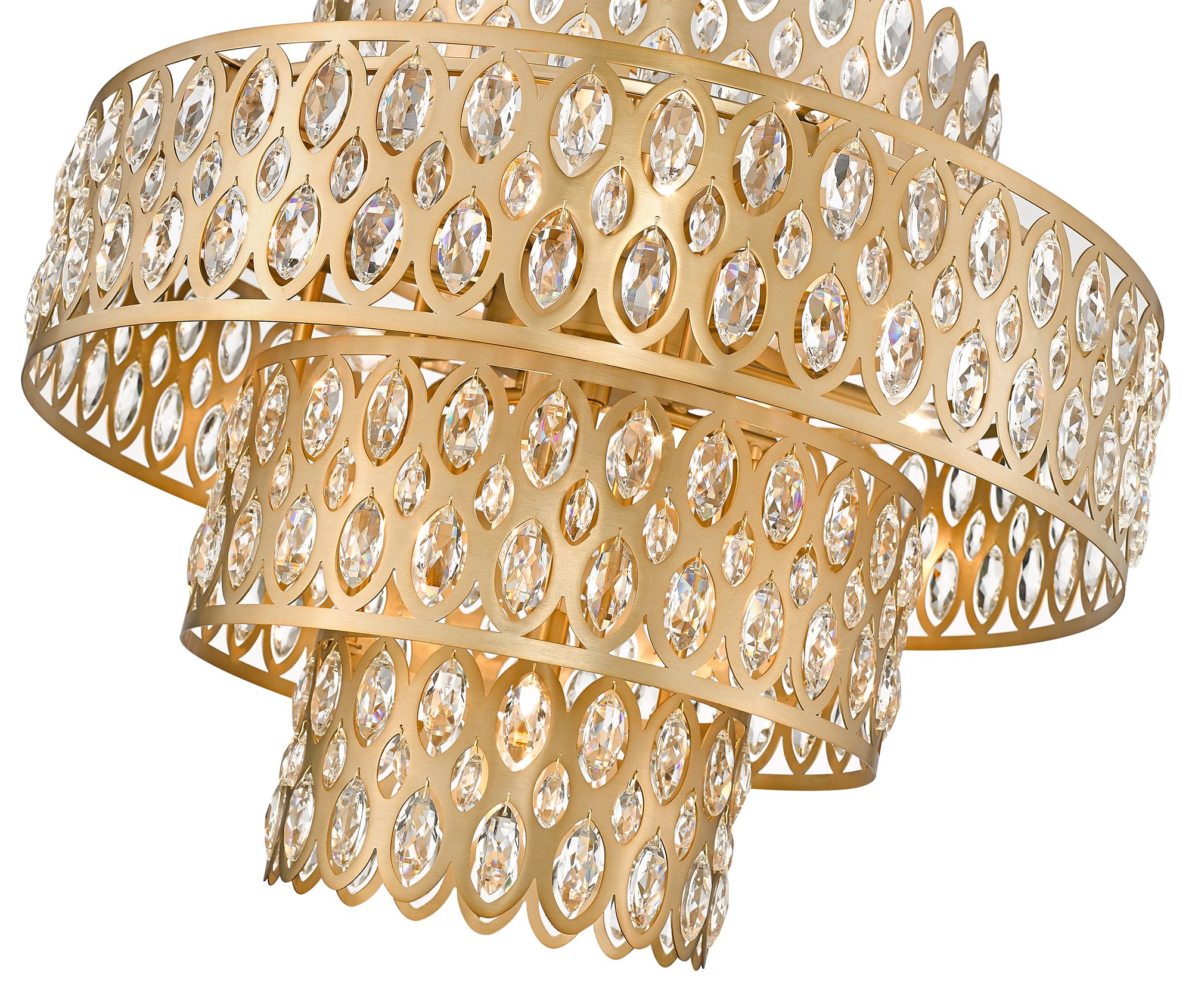 Image 7 Dealey by Z-Lite Heirloom Brass 25.75 inch 13 Light Pendant more views