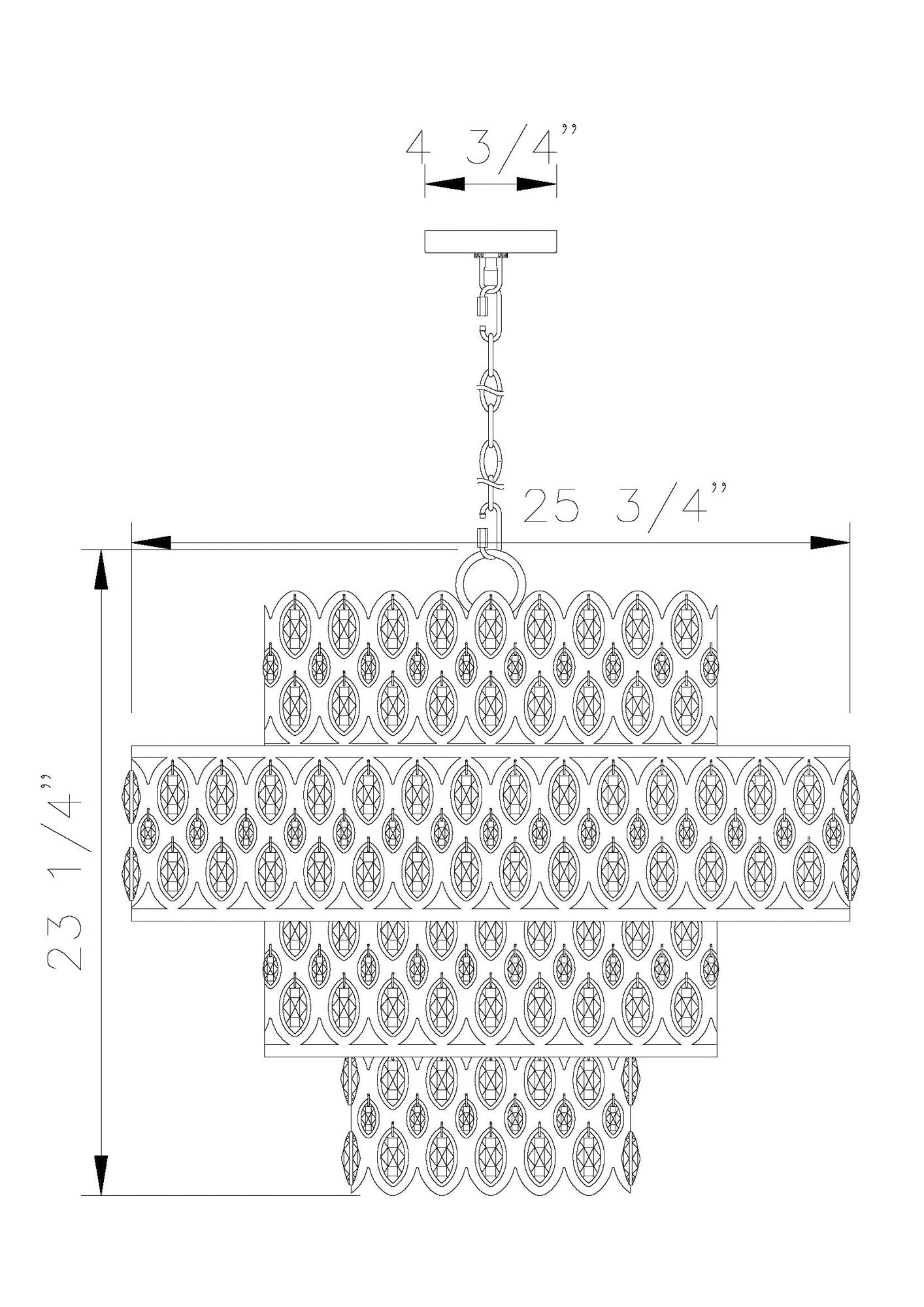Dealey by Z-Lite Heirloom Brass 25.75 inch 13 Light Pendant