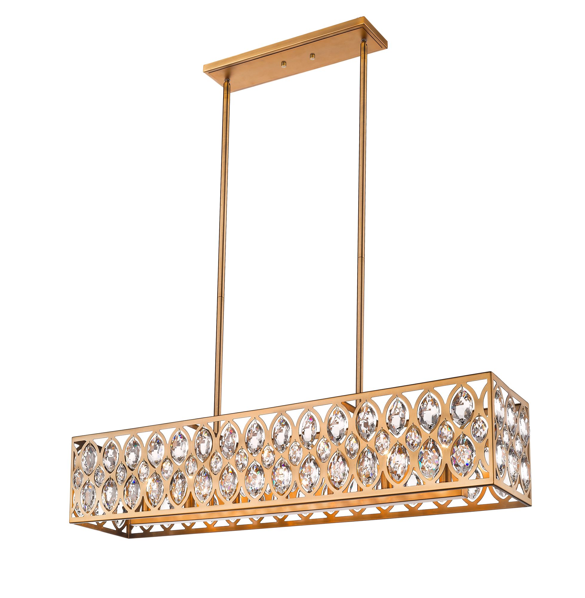 Image 6 Dealey by Z-Lite Heirloom Brass 43.5 inch 7 Light Chandelier more views