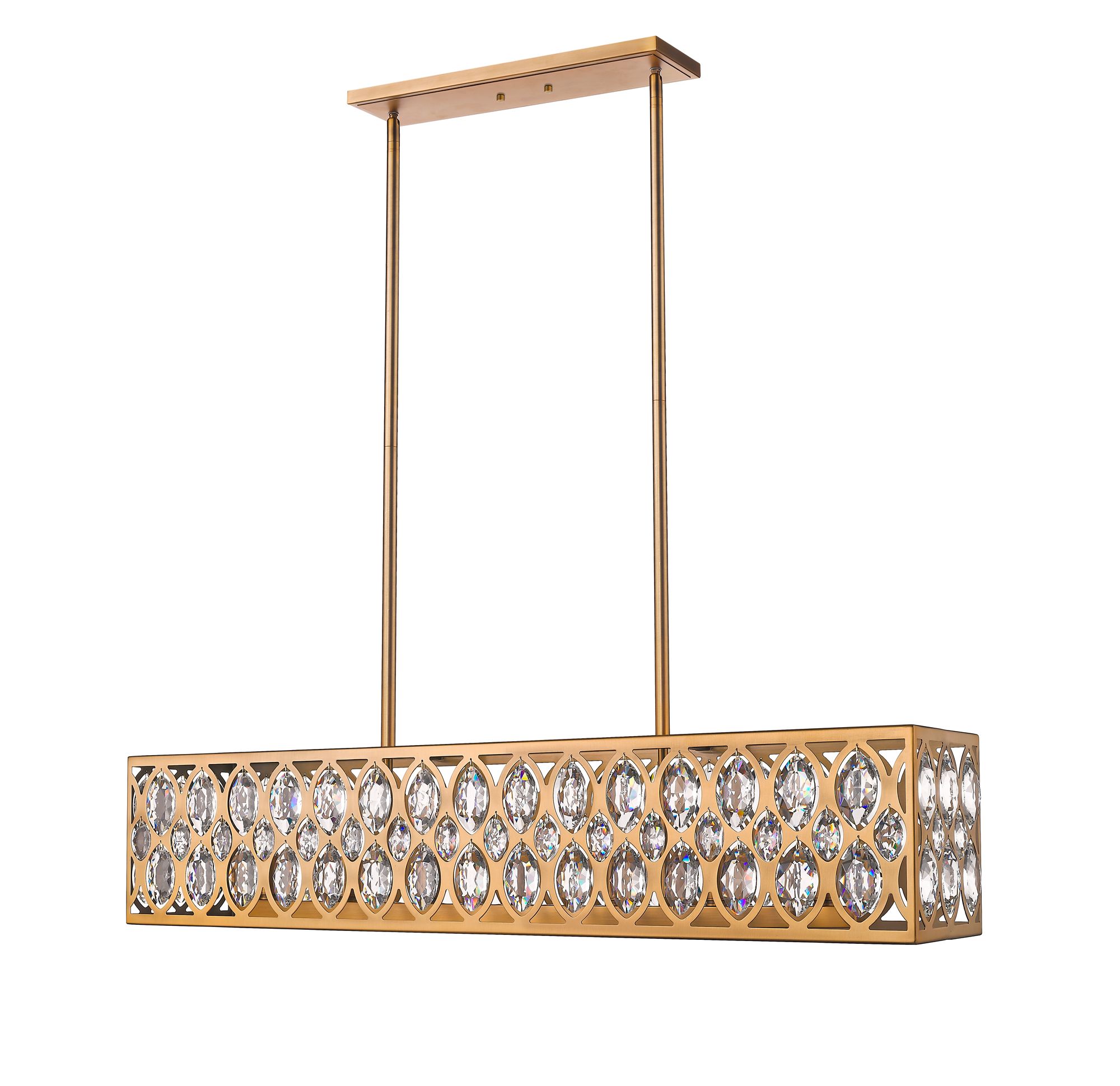 Image 7 Dealey by Z-Lite Heirloom Brass 43.5 inch 7 Light Chandelier more views
