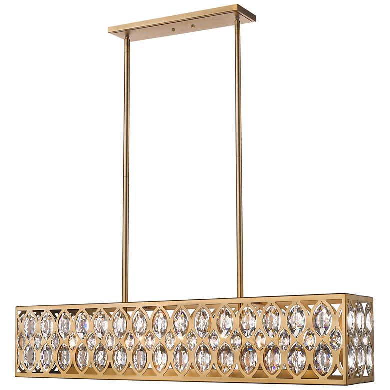 Image 1 Dealey by Z-Lite Heirloom Brass 7 Light Chandelier