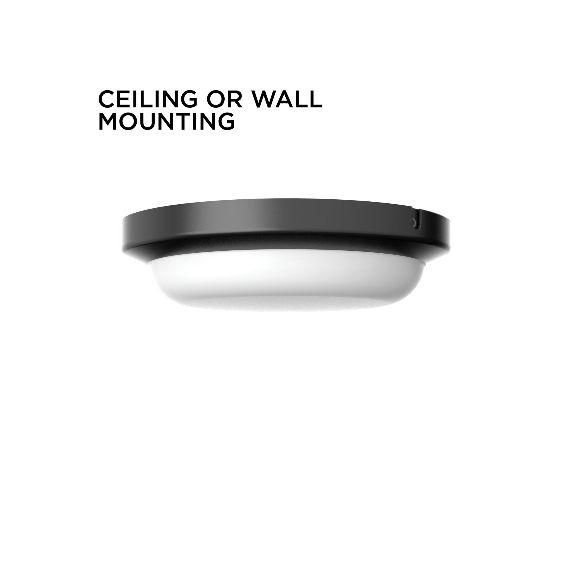 Image 2 Dean 11" Wide Black LED Outdoor Flush Mount more views