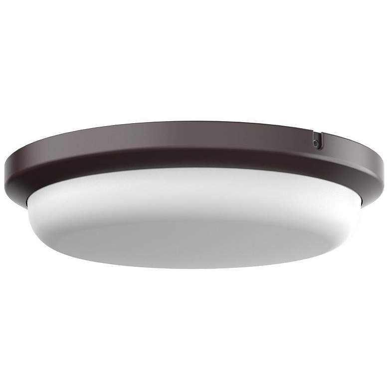 Image 1 Dean 11 inch Wide Bronze LED Outdoor Flush Mount