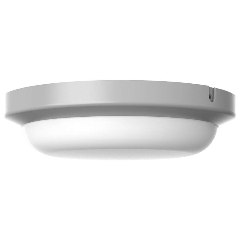 Image 1 Dean 8 inch Wide Textured Grey LED Outdoor Flush Mount