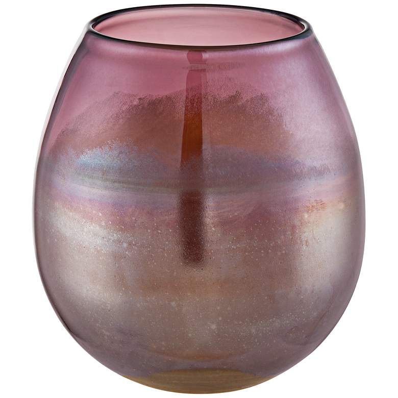 Image 1 Deary Mystic Purple 7 inch High Glass Vase