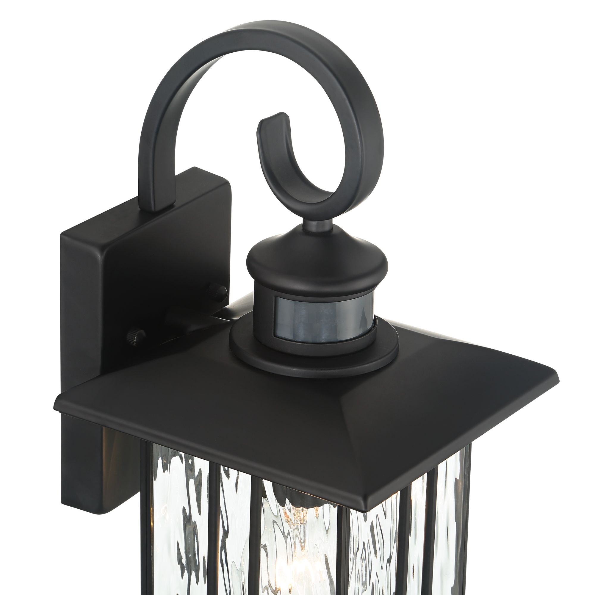Image 2 Deaver 15 1/2" Matte Black Motion Sensor Outdoor Light Set of 2 more views