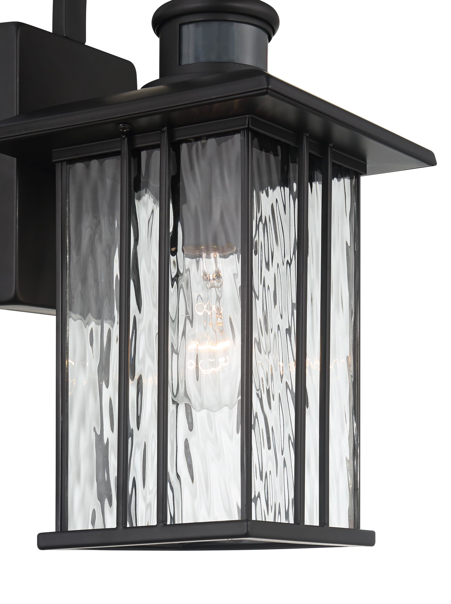 Image 3 Deaver 15 1/2" Matte Black Motion Sensor Outdoor Light Set of 2 more views