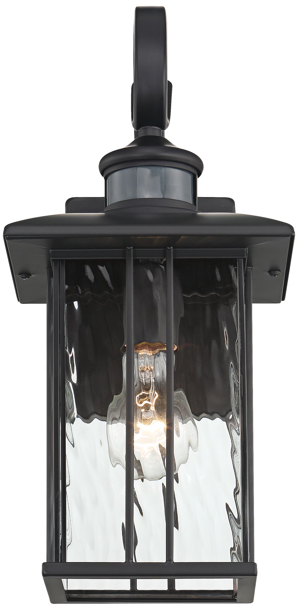 Image 4 Deaver 15 1/2" Matte Black Motion Sensor Outdoor Light Set of 2 more views