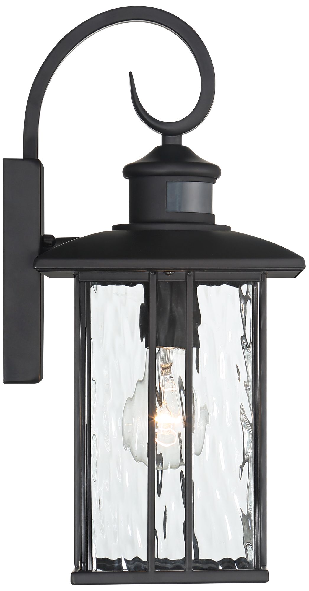 Image 7 Deaver 15 1/2" Matte Black Motion Sensor Outdoor Light Set of 2 more views