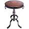 Debolt Hammered Copper Round Iron Accent Table