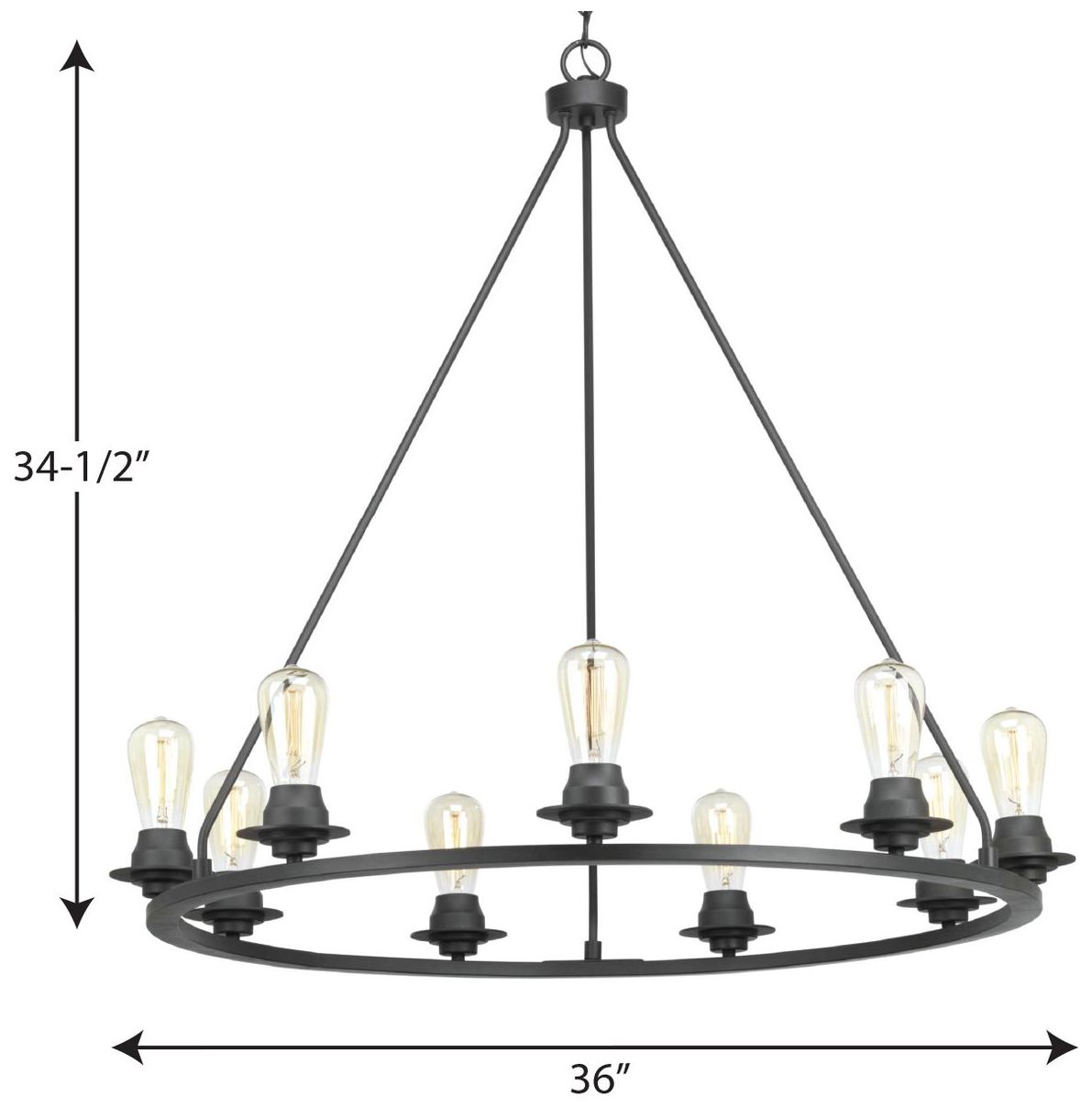 Debut Collection Nine-Light Chandelier Light
