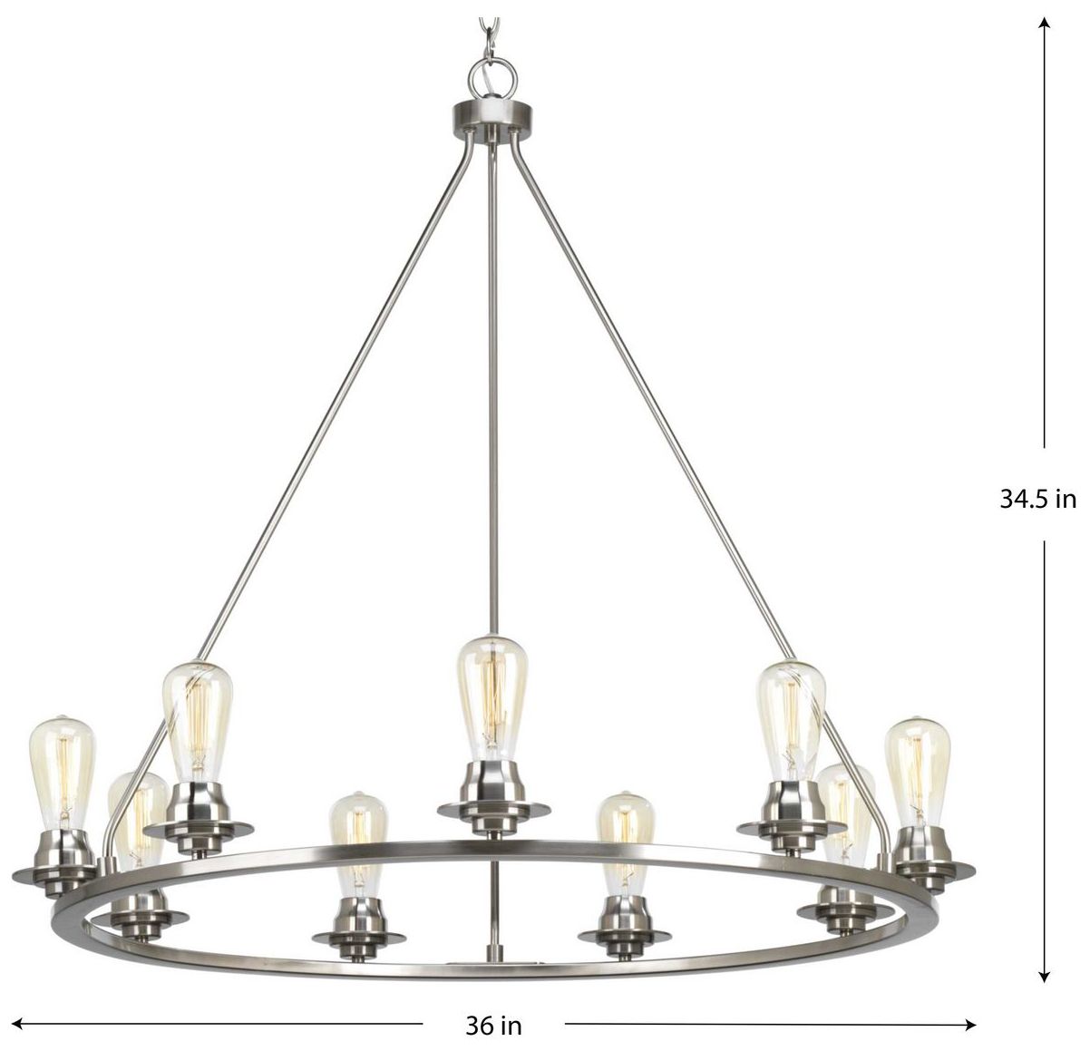 Thumbnail4 of Debut Collection Nine-Light Chandelier Light more views
