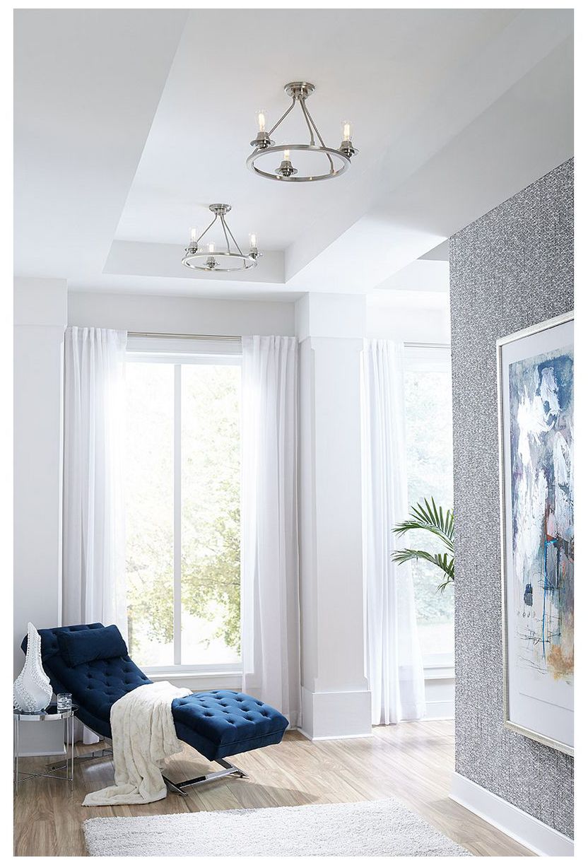 Image 2 Debut Collection Three-Light Semi-Flush Convertible more views