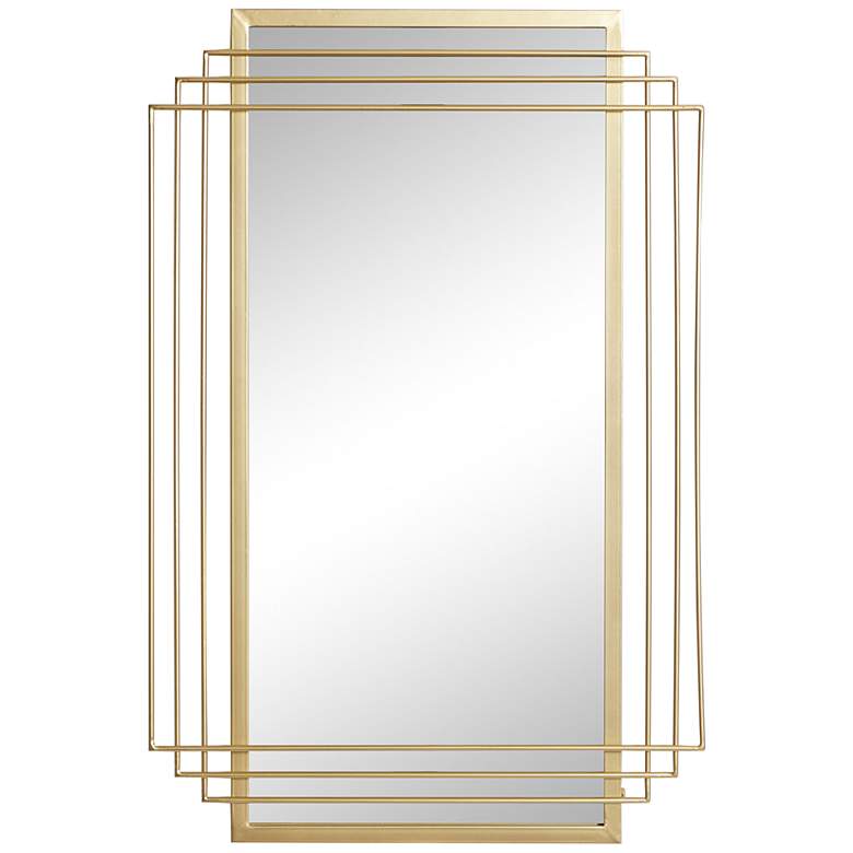 Image 2 Decaden Shiny Gold 24 inch x 36 inch Rectangular Wall Mirror