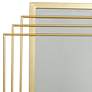 Decaden Shiny Gold 24" x 36" Rectangular Wall Mirror