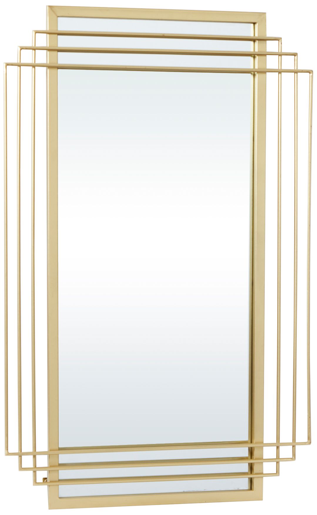 Image 4 Decaden Shiny Gold 24" x 36" Rectangular Wall Mirror more views