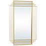 Decaden Shiny Gold 24" x 36" Rectangular Wall Mirror