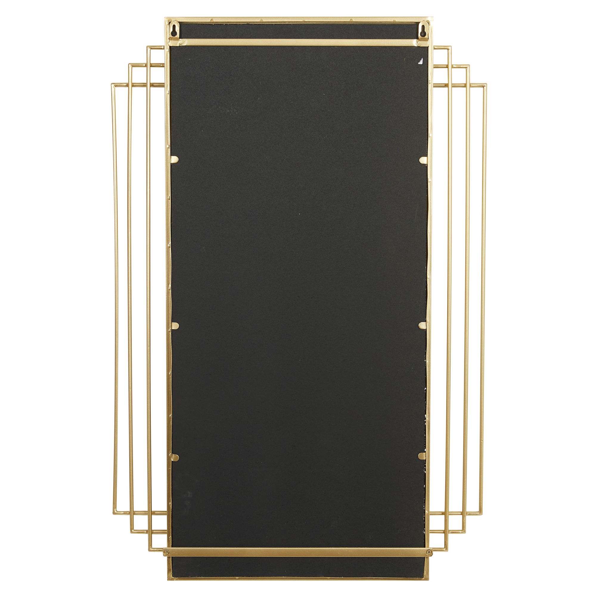 Image 5 Decaden Shiny Gold 24" x 36" Rectangular Wall Mirror more views