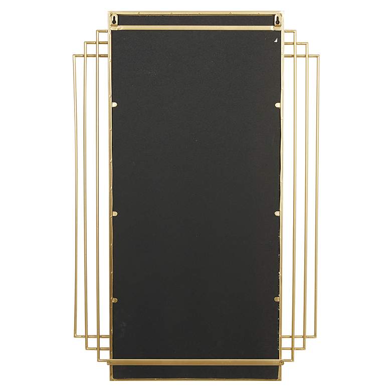 Image 5 Decaden Shiny Gold 24 inch x 36 inch Rectangular Wall Mirror more views