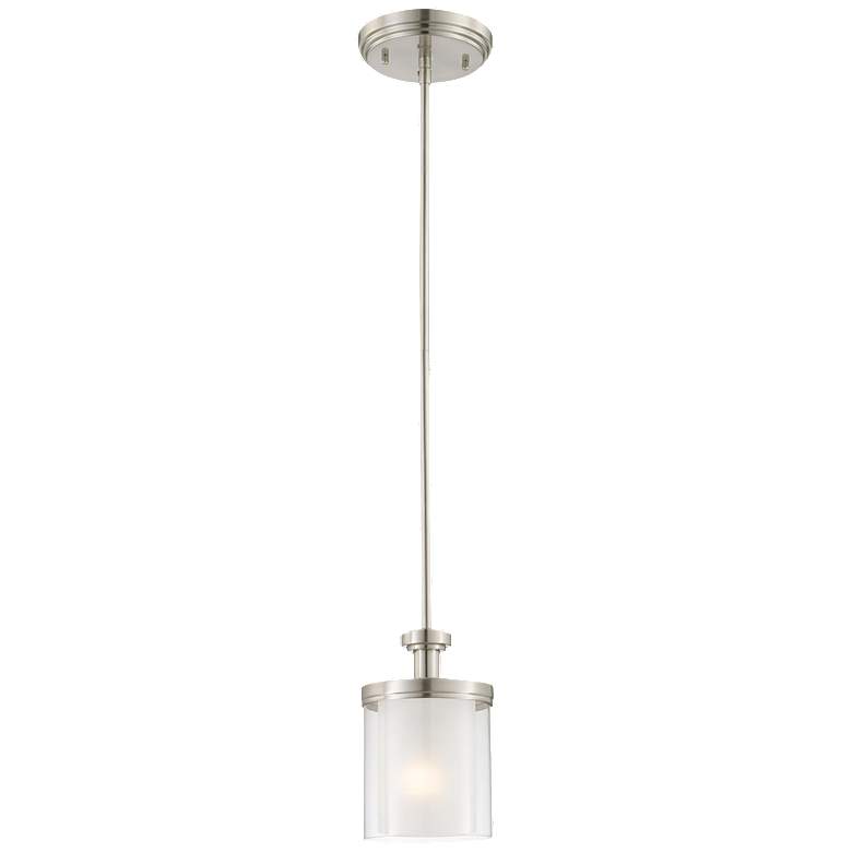 Image 1 Decker; 1 Light; Mini Pendant with Clear and Frosted Glass