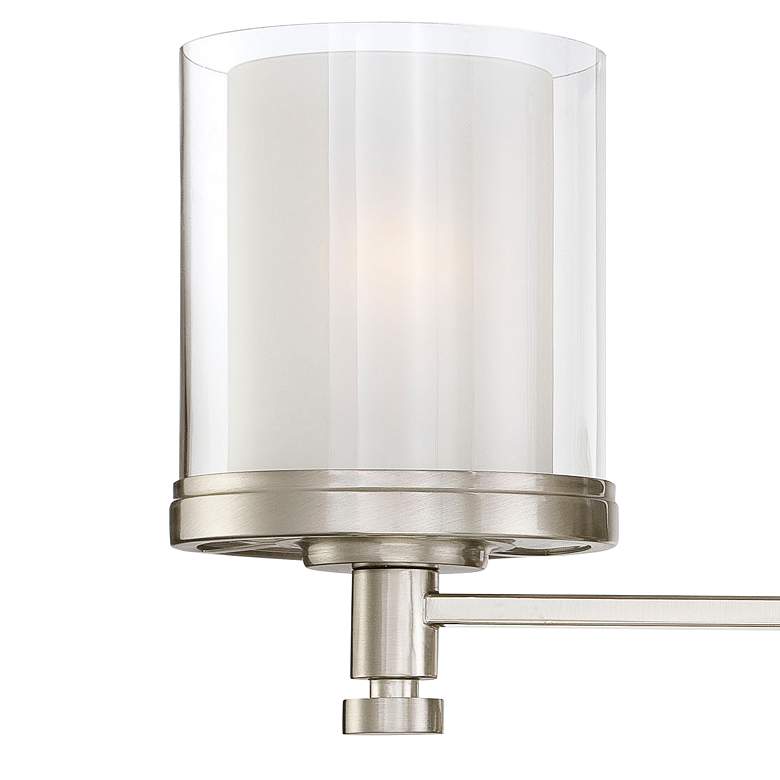 Image 2 Decker 21 3/4" Wide Brushed Nickel 3-Light Bath Light more views