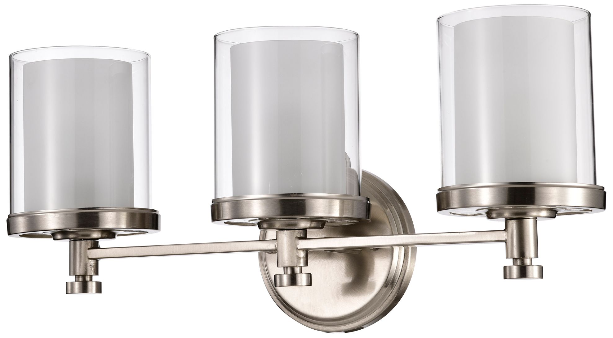 Image 4 Decker 21 3/4" Wide Brushed Nickel 3-Light Bath Light more views