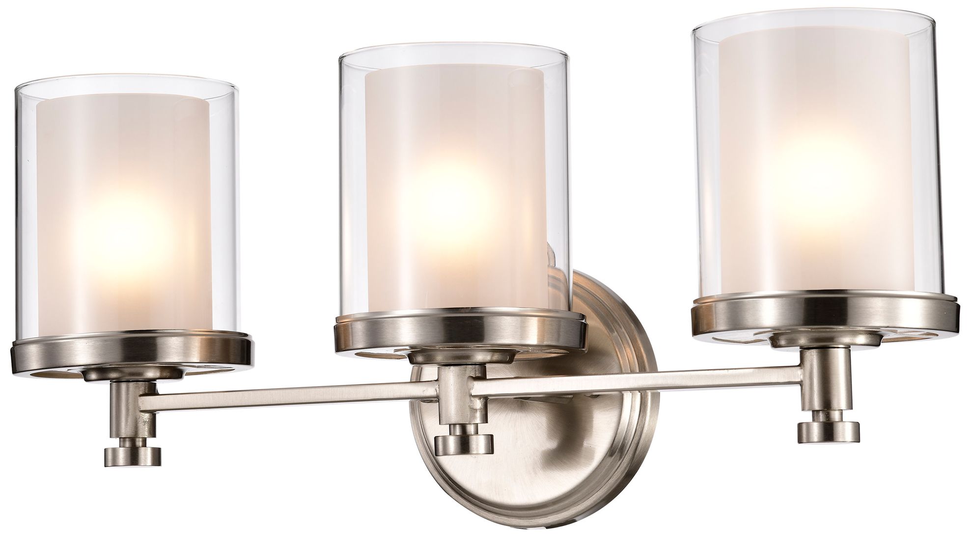 Image 5 Decker 21 3/4" Wide Brushed Nickel 3-Light Bath Light more views