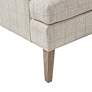 Decker Beige Fabric Accent Armchair
