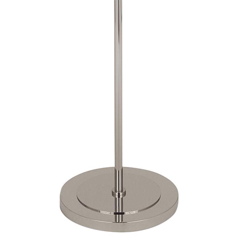 Image 3 Decker Polished Nickel Floor Lamp with Vintage Wine Shade more views