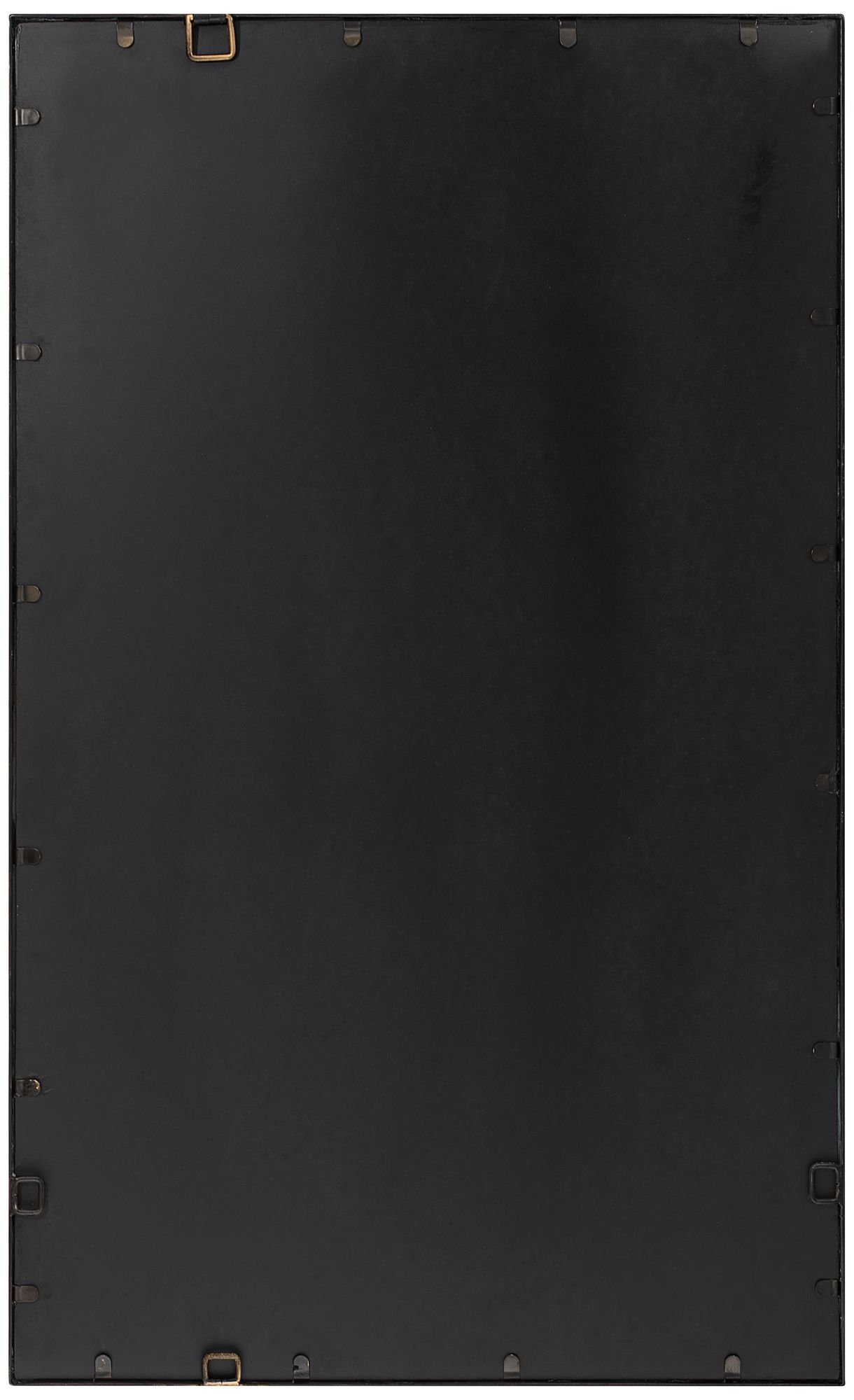 Decklin 24" x 39 1/2" Bronzed Gold Iron Rectangle Wall Mirror in scene