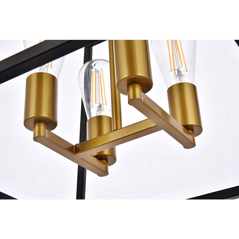 Image 5 Declan 16" Pendant In Black And Brass more views