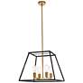 Declan 20" Pendant In Black And Brass