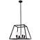 Declan 20" Wide Black 4-Light Pendant