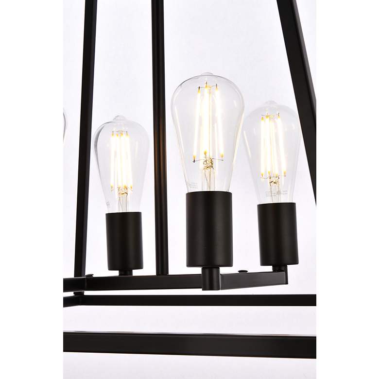 Image 5 Declan 20" Wide Black 4-Light Pendant more views