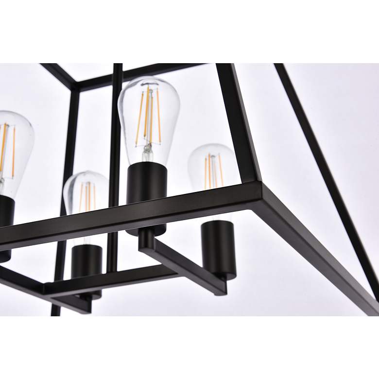 Image 7 Declan 20" Wide Black 4-Light Pendant more views