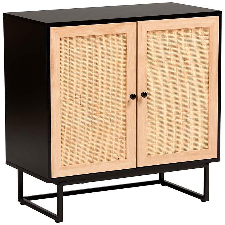 Image 2 Declan 31 1/2"W Espresso Brown Wood 2-Door Storage Cabinet