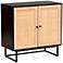 Declan 31 1/2"W Espresso Brown Wood 2-Door Storage Cabinet