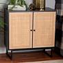 1_Declan 31 1/2"W Espresso Brown Wood 2-Door Storage Cabinet