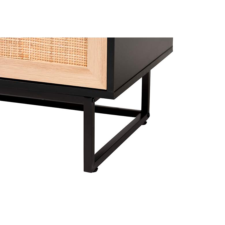 Image 4 Declan 31 1/2"W Espresso Brown Wood 2-Door Storage Cabinet more views
