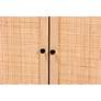 5_Declan 31 1/2"W Espresso Brown Wood 2-Door Storage Cabinet more views