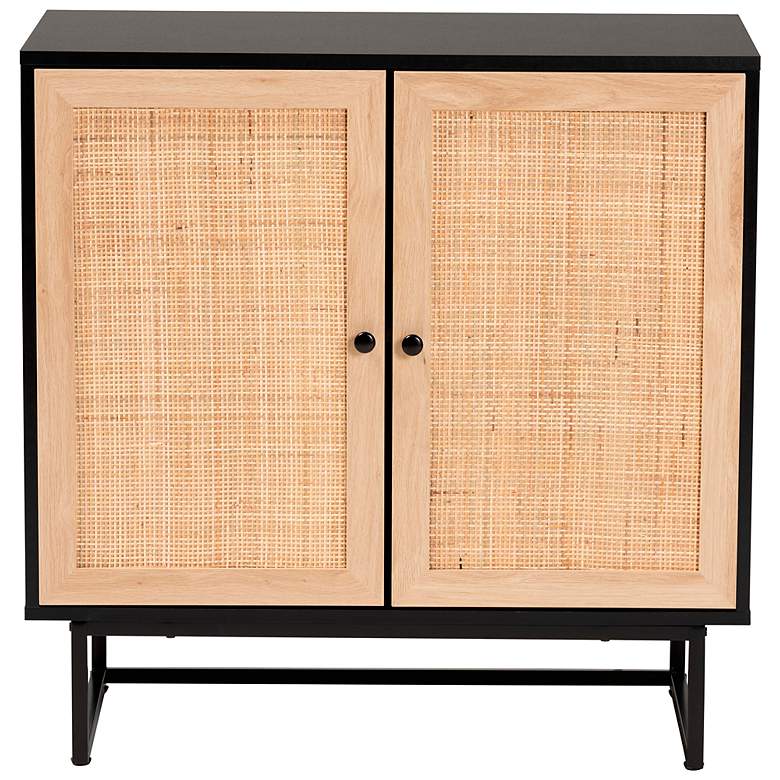 Image 7 Declan 31 1/2"W Espresso Brown Wood 2-Door Storage Cabinet more views