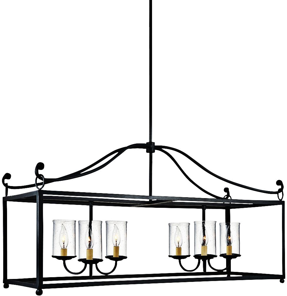 Declaration 40 1/2" Forged Iron Kitchen Island Light Pendant