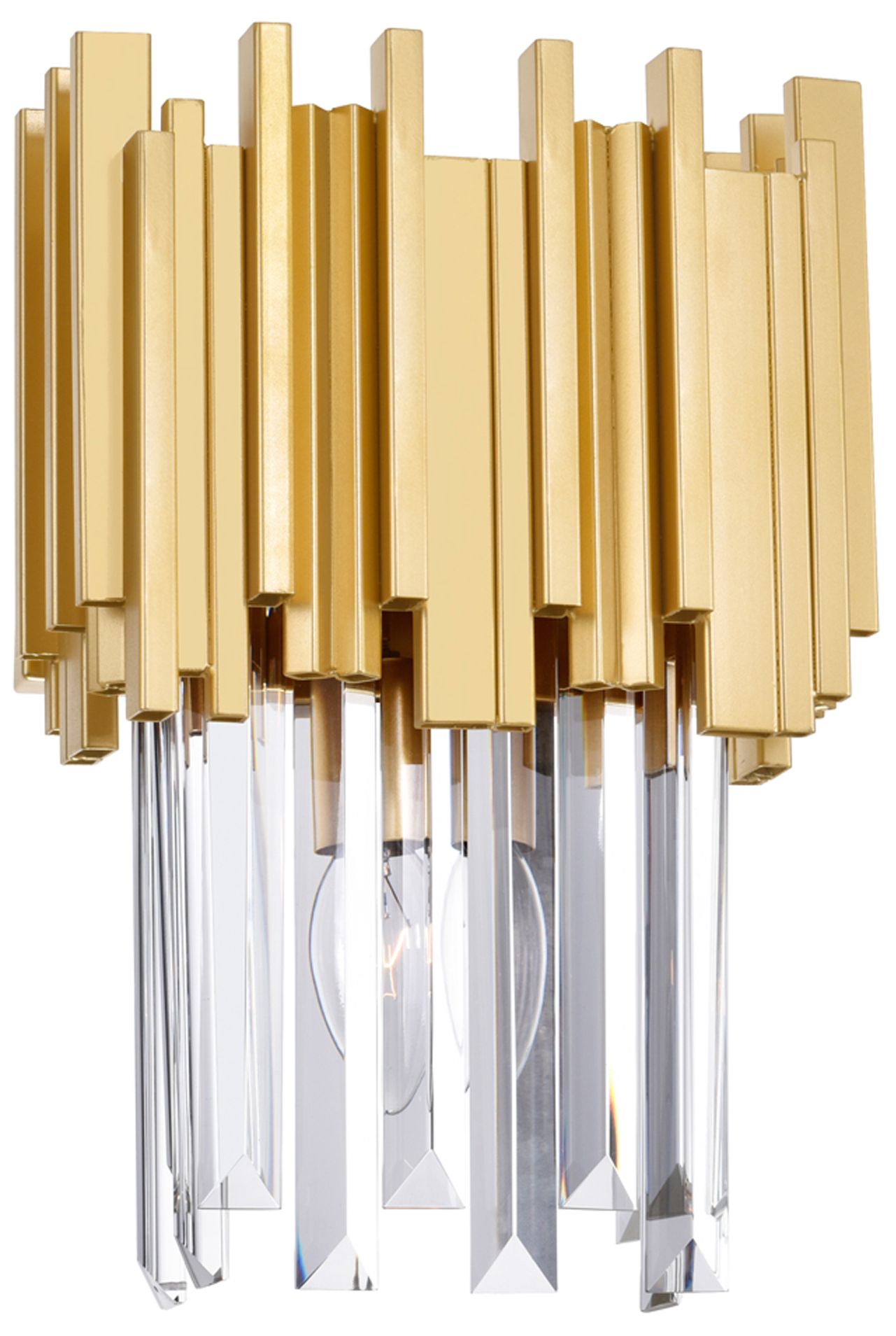 Deco 1 Light Medallion Gold Wall Light