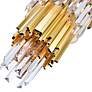 5_Deco 12" Wide Medallion Gold Tiered Mini Chandelier more views