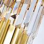 7_Deco 12" Wide Medallion Gold Tiered Mini Chandelier more views